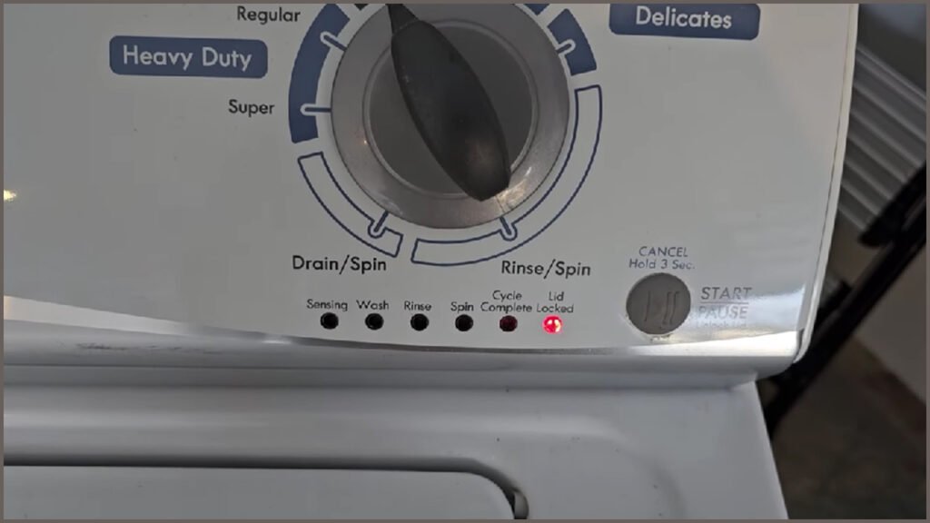 Kenmore Washer Lid Locked Flashing